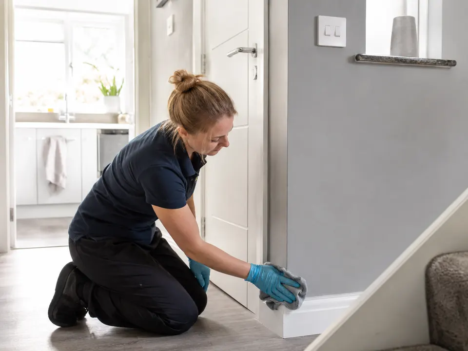 Handles switches skirting and detail cleaning in a Birmingham property