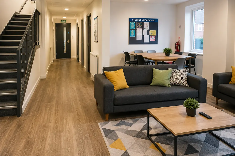 Communal areas in student accommodation cleaned in Birmingham